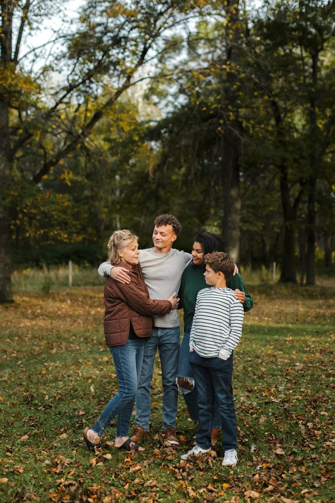 A family together outdoors